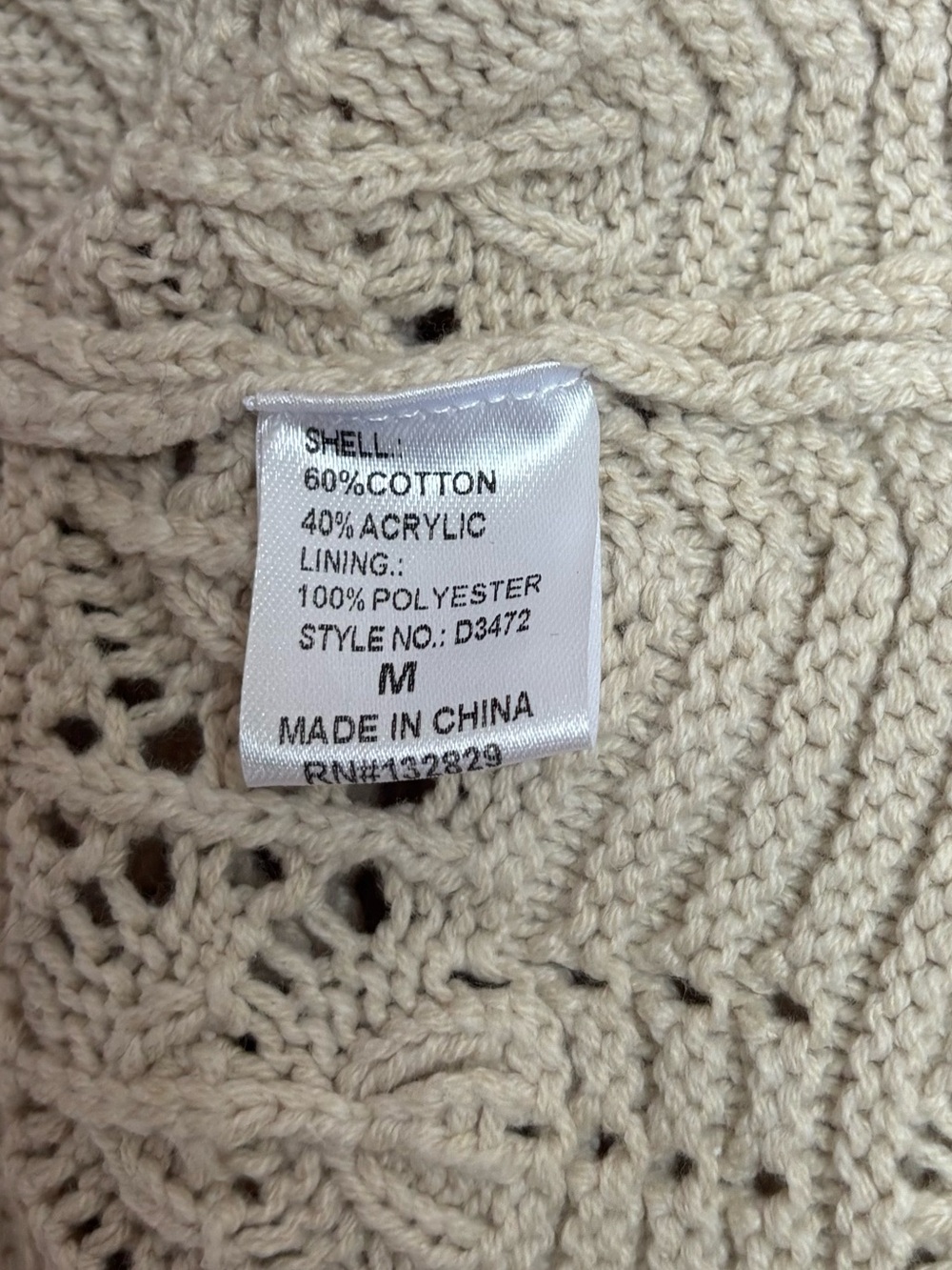 Boho Crochet Halter Maxi Dress in Cream - Picture 7 of 9